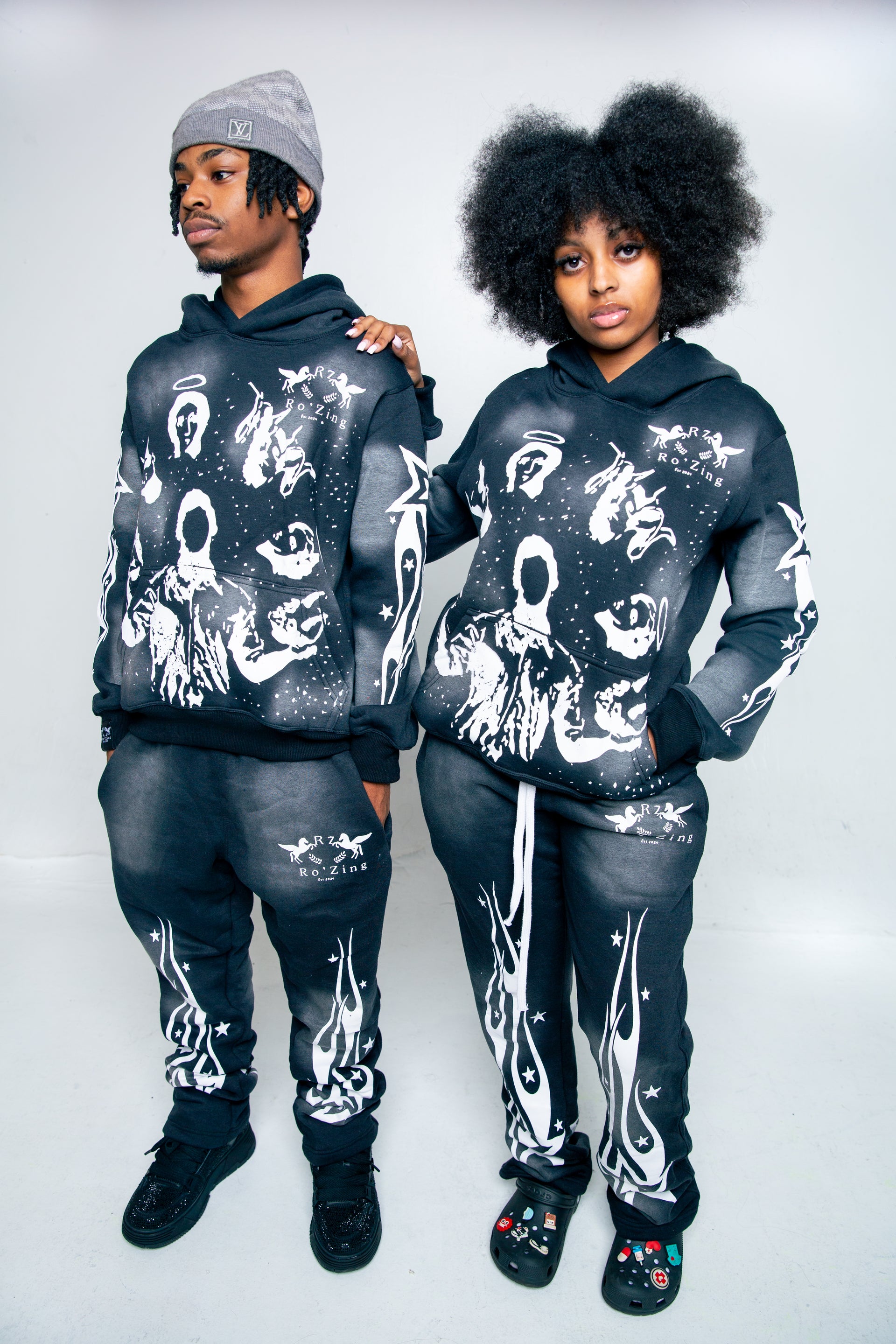 (Black) "Pick a Side" Flare Set