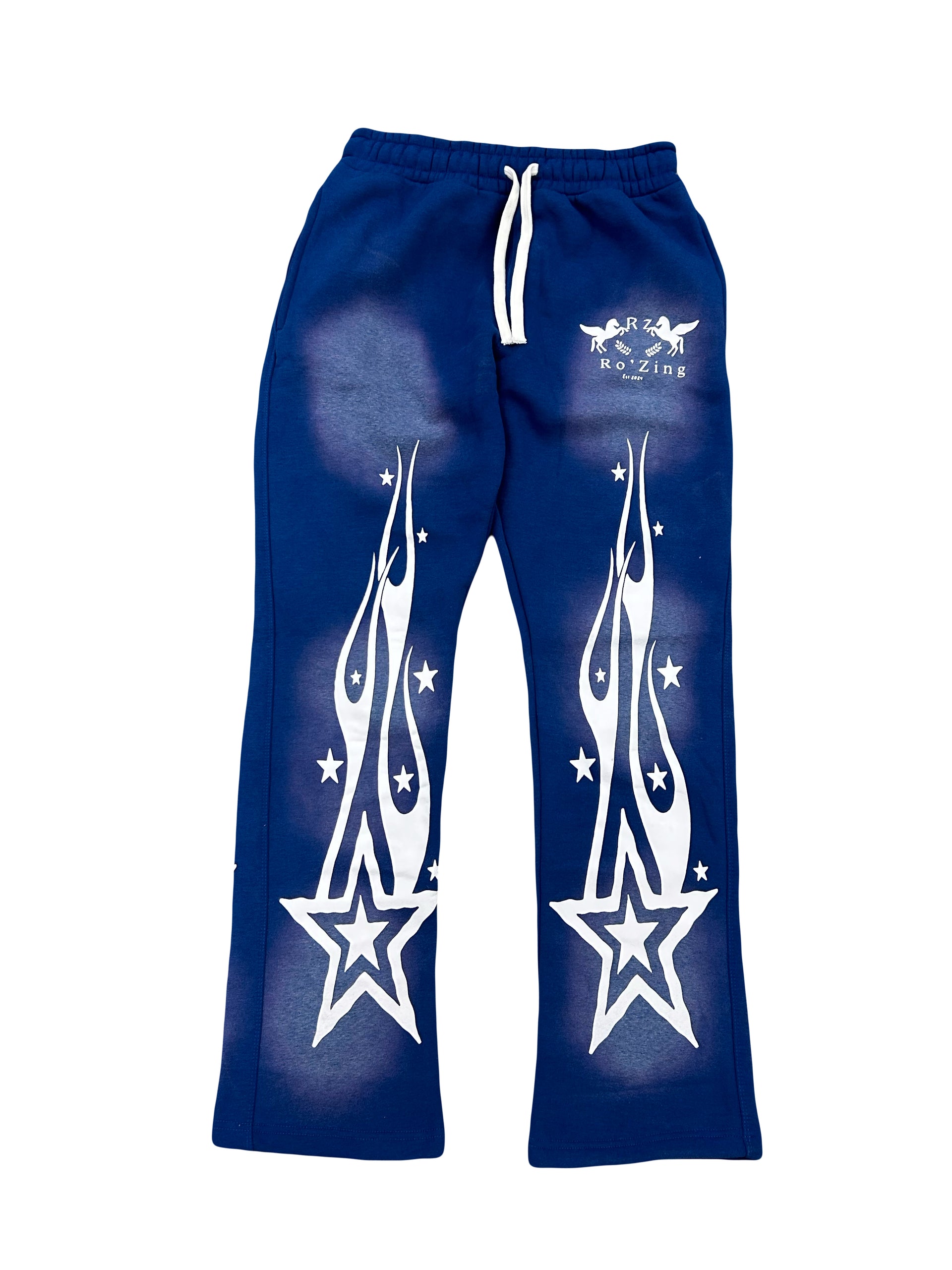 (Blue) "Pick a Side" Flare Pants