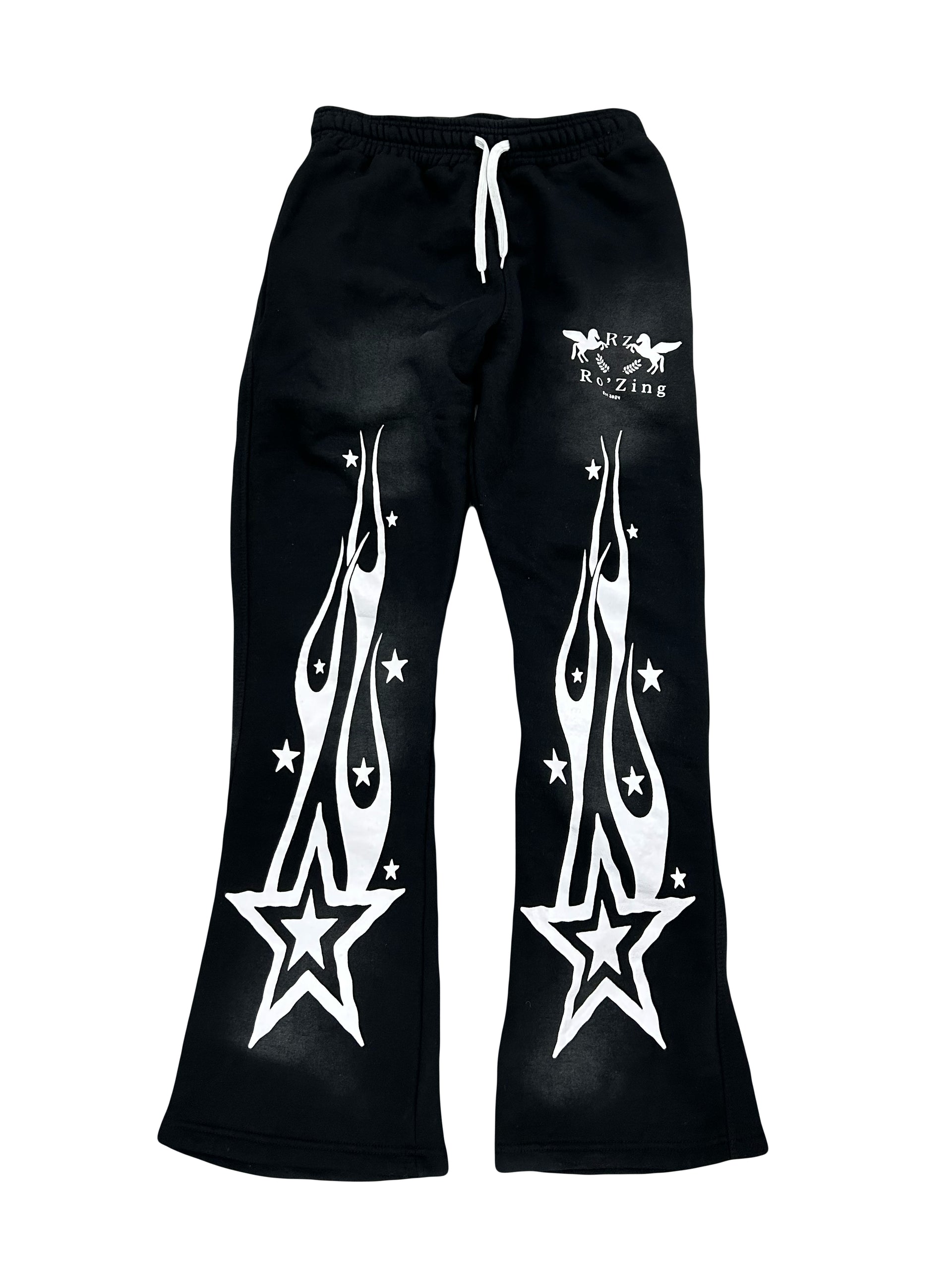 (Black) "Pick a Side" Flare Pants