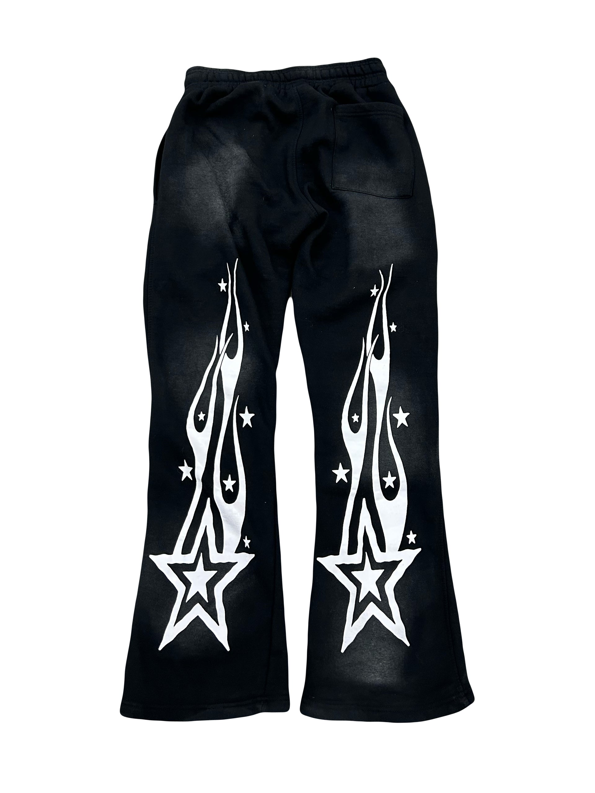 (Black) "Pick a Side" Flare Pants